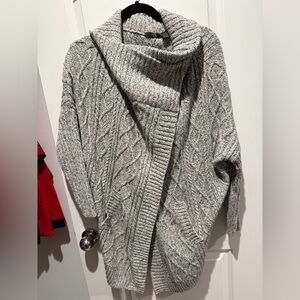 RDI Heather Gray Cowl Neck Sweater